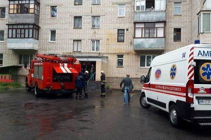 Зранку в багатоповерхівці на вул. Брацлавській сталася пожежа