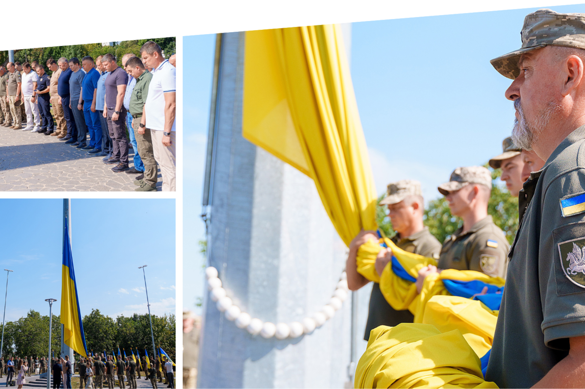 У День Української Державності вінничани підняли знамено та вшанували борців за незалежність