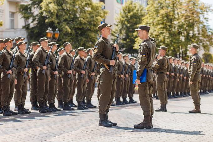 Нацгвардійці військової частини 3008 склали присягу на вірність українському народові