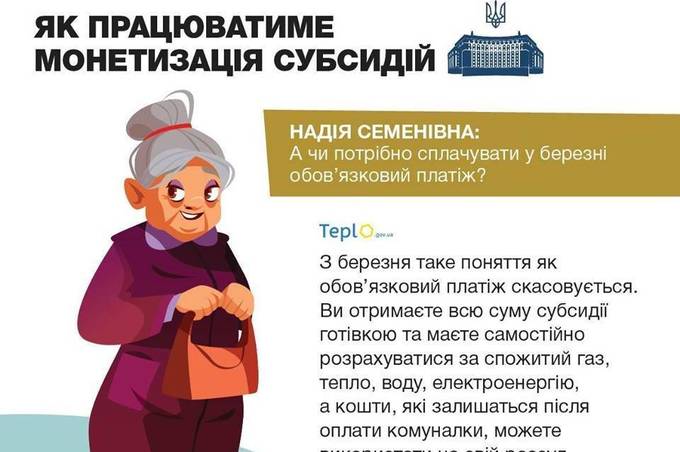 Як потрібно буде сплачувати обов'язковий платіж після монетизації субсидій