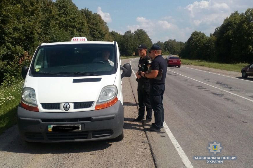 За минулий тиждень поліцейські Вінниччини виявили  119 порушень у сфері перевезень пасажирів