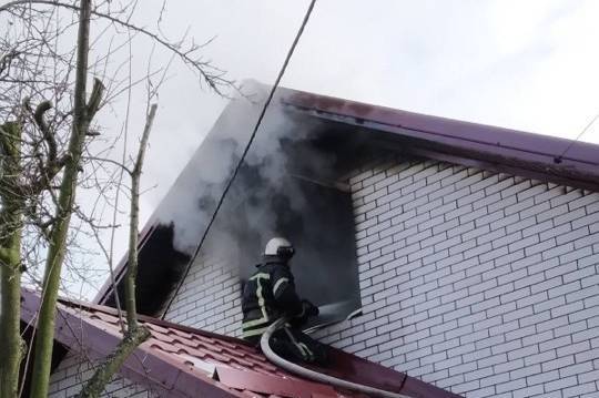 В с. Вінницькі Хутори на Різдво горів приватний будинок