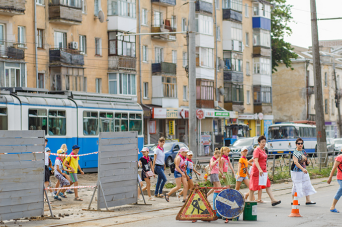 Під час реконструкції вул. Замостянської у місті вперше облаштують підвищені платформи на зупинках громадського транспорту