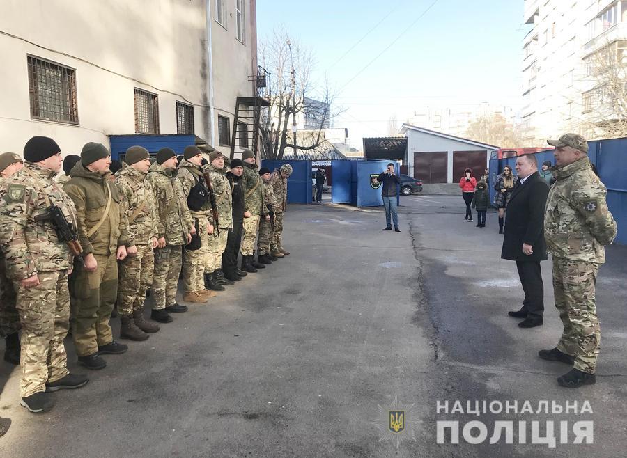 Після двомісячного відрядження зі Сходу  України до Вінниці повернувся зведений загін поліцейський